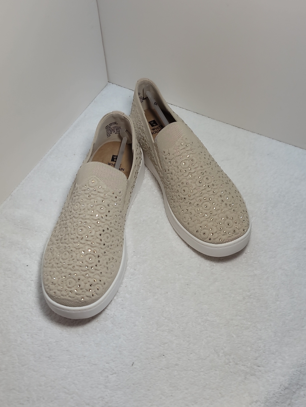 White Mountain Beige Crystal-Embellished Loafer -size 10 Womens - NWT  154